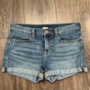 Old Navy Blue Jean Shorts with Rolled Hem Size 6